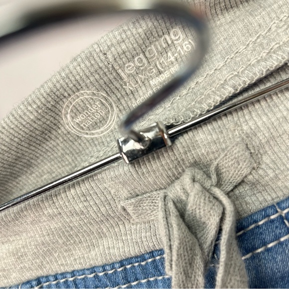 Wonder Nation Girls Straight Jeggings Jeans Elastic Band Drawstring Sz XL 14/16 - Picture 4 of 5